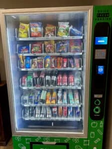 Vending machine at a car wash